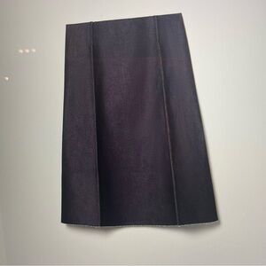 Tory Burch A-Line Unwashed Raw Indigo Denim Size 12